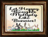 Garden Flag Digital Design Sublimation Easter Graphic SVG-PNG-JPEG Download LET HAPPY THOUGHTS MULTIPLY LIKE BUNNIES Crafters Delight {{ JAMsCraftCloset }}