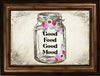 Digital Graphic Design Canning Jar SVG-PNG-JPEG Download Positive Saying Kitchen Decor GOOD FOOD GOOD MOOD Crafters Delight {{ JAMsCraftCloset }}