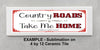 License Vanity Plate Front Plate Clever Funny Custom Plate Car Tag COUNTRY ROADS Sublimation on Metal Gift Idea {{ JAMsCraftCloset }}