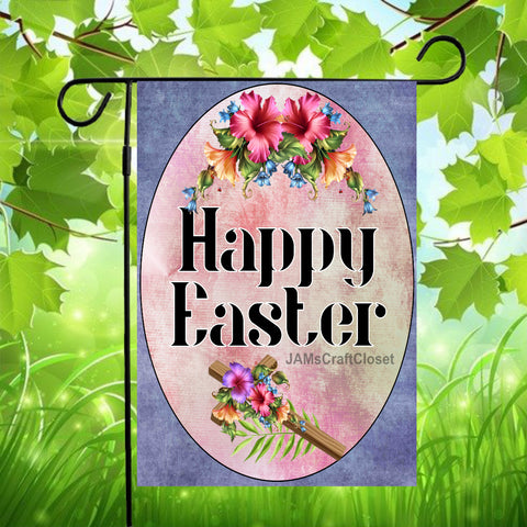 Garden Flag Digital Design Sublimation Graphic SVG-PNG-JPEG Download HAPPY EASTER EGG 5 Crafters Delight {{ JAMsCraftCloset }}