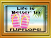 Garden Flag Digital Design Sublimation Graphic Beach SVG-PNG-JPEG Download LIFE IS BETTER IN FLIPFLOPS Crafters Delight {{ JAMsCraftCloset }}