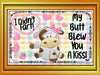 MUG Coffee Full Wrap Sublimation Digital Graphic Design Download I DIDNT FART MY BUTT BLEW YOU A KISS SVG-PNG Crafters Delight {{ JAMsCraftCloset }}