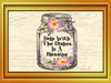 Digital Graphic Design Canning Jar SVG-PNG-JPEG Download Positive Saying Kitchen Decor HELP WITH THE DISHES IS A BLESSING Crafters Delight {{ JAMsCraftCloset }}