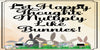 Garden Flag Digital Design Sublimation Easter Graphic SVG-PNG-JPEG Download LET HAPPY THOUGHTS MULTIPLY LIKE BUNNIES Crafters Delight {{ JAMsCraftCloset }}