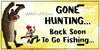 MUG Coffee Full Wrap Sublimation Digital Graphic Design Download GONE HUNTING BE BACK TO GO FISHING SVG-PNG Crafters Delight {{ JAMsCraftCloset }}