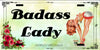 License Plate Digital Graphic Design Download BADASS LADY SVG-PNG-JPEG Sublimation Crafters Delight {{ JAMsCraftCloset }}