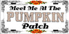 License Vanity Plate Front Plate Clever Funny Custom Plate Car Tag MEET ME AT THE PUMPKIN PATCH Sublimation on Metal Gift Idea {{ JAMsCraftCloset }}