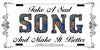 License Vanity Plate Front Plate Clever Funny Custom Plate Car Tag TAKE A SAD SONG Sublimation on Metal Gift Idea {{ JAMsCraftCloset }}