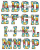 ALPHABET SET Digital Graphic Design Typography Clipart SVG-PNG Sublimation PATCHWORK Design Download Crafters Delight {{ JAMsCraftCloset }}