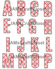ALPHABET SET Digital Graphic Design Typography Clipart SVG-PNG Sublimation RED PLAID Design Download Crafters Delight {{ JAMsCraftCloset }}