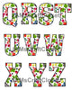ALPHABET SET Digital Graphic Design Typography Clipart SVG-PNG Sublimation BERRIES Design Download Crafters Delight {{ JAMsCraftCloset }}