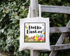 Garden Flag Digital Design Sublimation Easter Graphic SVG-PNG-JPEG Download HELLO EASTER Crafters Delight {{ JAMsCraftCloset }}