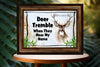 DEER License Plate Digital Graphic Design Download DEER TREMBLE WHEN THEY HEAR MY NAME SVG-PNG Hunters Crafters Delight Sublimation {{ JAMsCraftCloset }}