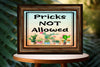 Garden Flag Digital Design Sublimation Easter Graphic SVG-PNG-JPEG Download PRICKS ARE NOT ALLOWED Crafters Delight {{ JAMsCraftCloset }}