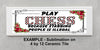 License Vanity Plate Front Plate Clever Funny Custom Plate Car Tag PLAY CHESS Sublimation on Metal Gift Idea {{ JAMsCraftCloset }}