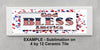 License Vanity Plate Front Plate Clever Funny Custom Plate Car Tag GOD BLESS AMERICA Sublimation on Metal Gift Idea {{ JAMsCraftCloset }}