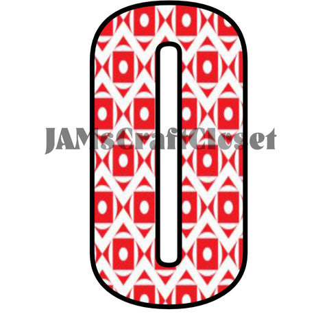 NUMBER SETS Digital Graphic Design Typography Clipart SVG-PNG Sublimation RED WHITE ZIGZAG SQUARE DOTS Design Download Crafters Delight {{ JAMsCraftCloset }}