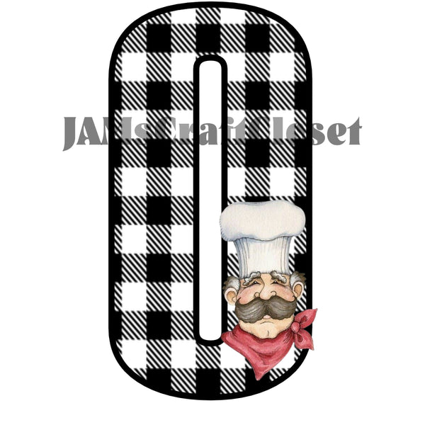 NUMBER SETS Digital Graphic Design Typography Clipart SVG-PNG Sublimation CHEF BLACK CHECKERED Design Download Crafters Delight {{ JAMsCraftCloset }}