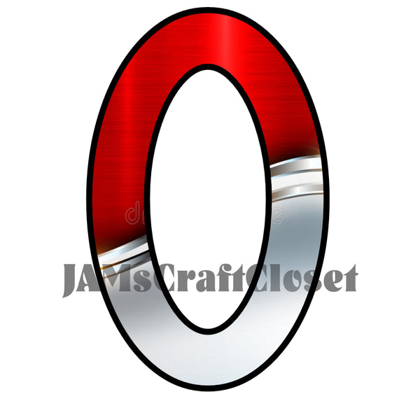 NUMBER SETS Digital Graphic Design Typography Clipart SVG-PNG Sublimation RED WHITE SILVER GOLD BAND METALIC Industrial Design Download Crafters Delight {{ JAMsCraftCloset }}