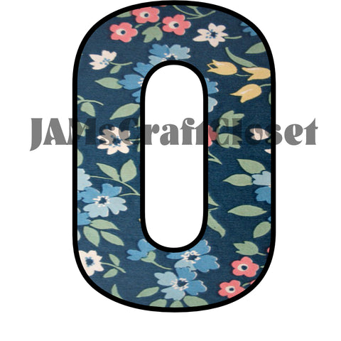 NUMBER SETS Digital Graphic Design Typography Clipart SVG-PNG Sublimation VINTAGE PINK BLUE WHITE FLORAL Design Download Crafters Delight {{ JAMsCraftCloset }}