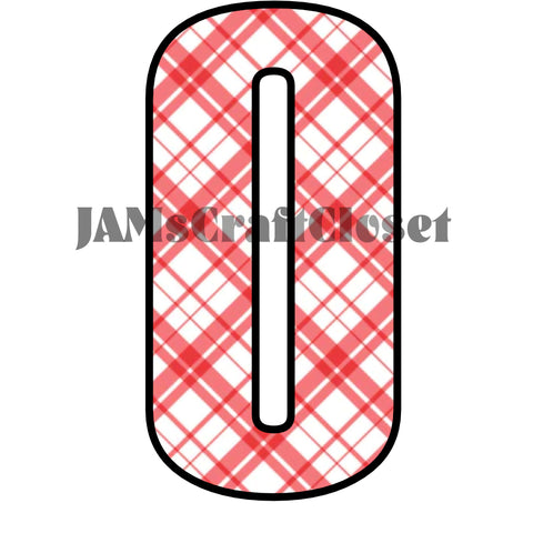 NUMBER SETS Digital Graphic Design Typography Clipart SVG-PNG Sublimation RED PLAID Design Download Crafters Delight {{ JAMsCraftCloset }}
