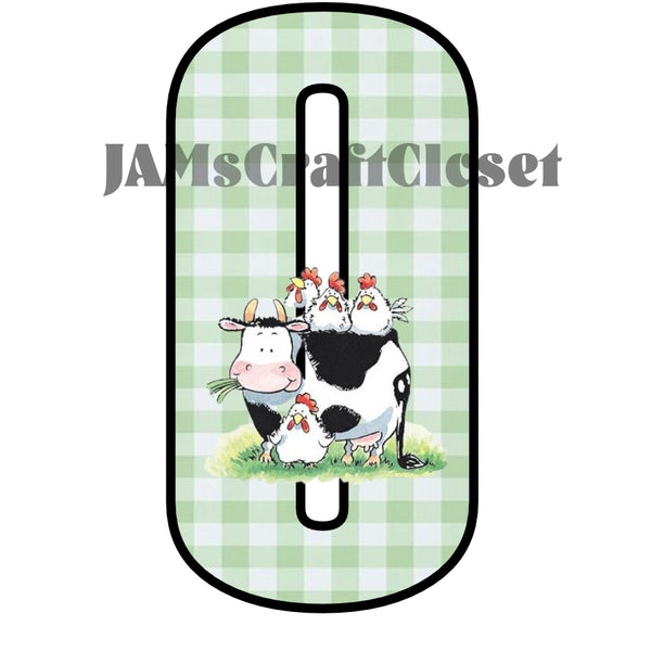 NUMBER SETS Digital Graphic Design Typography Clipart SVG-PNG Sublimation COW HENS GREEN CHECKERED Design Download Crafters Delight {{ JAMsCraftCloset }}