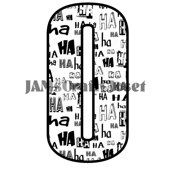 NUMBER SETS Digital Graphic Design Typography Clipart SVG-PNG Sublimation HA HA HA BLACK WHITE Design Download Crafters Delight {{ JAMsCraftCloset }}