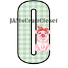 NUMBER SETS Digital Graphic Design Typography Clipart SVG-PNG Sublimation PIG 1 GREEN CHECKERED Design Download Crafters Delight {{ JAMsCraftCloset }}