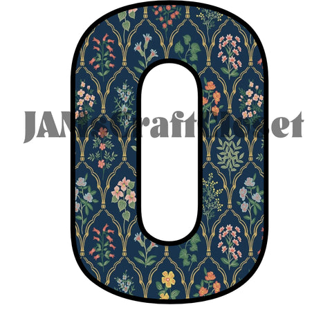 NUMBER SETS Digital Graphic Design Typography Clipart SVG-PNG Sublimation FLORAL BLUE BACKGROUND WALLPAPER Design Download Crafters Delight {{ JAMsCraftCloset }}