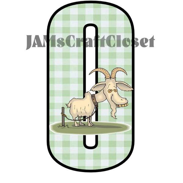 NUMBER SETS Digital Graphic Design Typography Clipart SVG-PNG Sublimation TIED UP GOAT GREEN CHECKERED Design Download Crafters Delight {{ JAMsCraftCloset }}