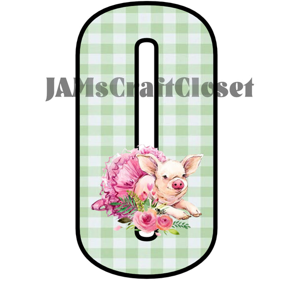 NUMBER SETS Digital Graphic Design Typography Clipart SVG-PNG Sublimation PIG 2 GREEN CHECKERED Design Download Crafters Delight {{ JAMsCraftCloset }}