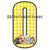 NUMBER SETS Digital Graphic Design Typography Clipart SVG-PNG Sublimation PUPPIES YELLOW CHECKERED Design Download Crafters Delight {{ JAMsCraftCloset }}