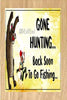 MUG Coffee Full Wrap Sublimation Digital Graphic Design Download GONE HUNTING BE BACK TO GO FISHING SVG-PNG Crafters Delight {{ JAMsCraftCloset }}