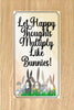 Garden Flag Digital Design Sublimation Easter Graphic SVG-PNG-JPEG Download LET HAPPY THOUGHTS MULTIPLY LIKE BUNNIES Crafters Delight {{ JAMsCraftCloset }}