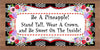 MUG Coffee Full Wrap Sublimation Digital Graphic Design Download BE A PINEAPPLE SVG-PNG Crafters Delight {{ JAMsCraftCloset }}