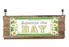 License Vanity Plate Front Plate Clever Funny Custom Plate Car Tag SQUEEZE THE DAY Sublimation on Metal Gift Idea {{ JAMsCraftCloset }}