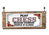 License Vanity Plate Front Plate Clever Funny Custom Plate Car Tag PLAY CHESS Sublimation on Metal Gift Idea {{ JAMsCraftCloset }}