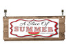 License Vanity Plate Front Plate Clever Funny Custom Plate Car Tag A SLICE OF SUMMER Sublimation on Metal Gift Idea {{ JAMsCraftCloset }}