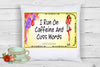 MUG Coffee Full Wrap Sublimation Digital Graphic Design Download I RUN ON CAFFEINE AND CUSS WORDS SVG-PNG Crafters Delight {{ JAMsCraftCloset }}