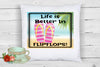 Garden Flag Digital Design Sublimation Graphic Beach SVG-PNG-JPEG Download LIFE IS BETTER IN FLIPFLOPS Crafters Delight {{ JAMsCraftCloset }}