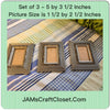 Picture Frames #1 Vintage Silver and Black SET OF 3
