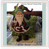 Vintage Tin Santa Standing 22 Inches Tall Carrying a Christmas Tree and Candy Cane Shelf Sitter {{ JAMsCraftCloset }}