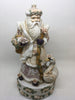Vintage Santa Music Box Very Detailed With Flowers Basket and a Swan 11 Inches Tall 6 Inches Wide {{ JAMsCraftCloset }}