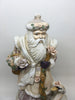 Vintage Santa Music Box Very Detailed With Flowers Basket and a Swan 11 Inches Tall 6 Inches Wide {{ JAMsCraftCloset }}