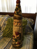 Vintage Plastic Cone Santa Carrying Christmas Bulbs 24 Inches Tall Holiday Christmas Decor Gift Idea {{ JAMsCraftCloset }}