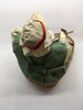 Vintage Fisherman Santa Shelf Sitter With His Net Paddle and Fishing Basket {{ JAMsCraftCloset }}