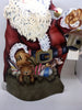 Vintage Tin Santa Standing With a Bird House Bird and Toys {{ JAMsCraftCloset }}