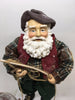 Vintage Fisherman Santa Standing With a Pole Net and Fishing Basket {{ JAMsCraftCloset }}