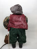 Vintage Fisherman Santa Standing With a Pole Net and Fishing Basket {{ JAMsCraftCloset }}