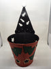 Vintage Metal Santa Candle Holder With Cutout Stars and Hole Punched Christmas Trees {{ JAMsCraftCloset }}